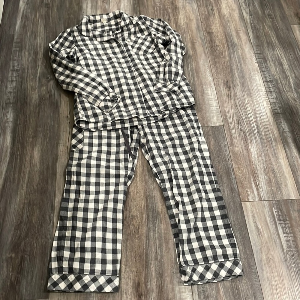Duluth Trading Co Men Flannel Drawstring Pajama Lounge Pants M 31